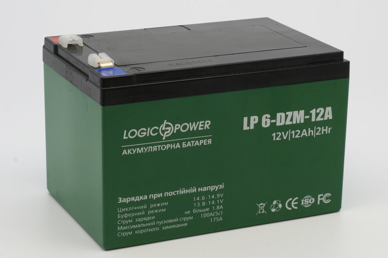  тяговый 12V 12 Ah LogicPower LP 6-DZM-12 2023 год, (клеммы .
