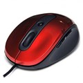 Мышь DeTech DE-5053G Rubber Shiny Red, USB 