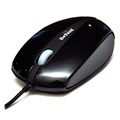Мышь DeTech DE-2096 Rubber Shiny Black, USB 