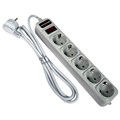Сетевой фильтр LogicPower LP-X5 Grey (1,8 m)