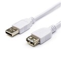 Удлинитель USB 2.0 0,8m AM/AF, ATcom, white