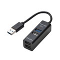 USB-хаб Grand-X Travel GH-405 (4 порти (1хUSB3.0+3хUSB2.0 вбудований USB-кабель)