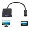 Конвертер mini HDMI to VGA позволяет вывести изображение с разьема mini-HDMI на VGA монитор (например - с планшета на монитор)