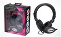Наушники HQ-Tech AT-SD36 Black, FM радио, USB/TF/MicroSD MP3 плеейр, EQ, Line-In, LED дисплей, BlisterBox