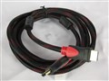 Кабель HDMI-HDMI V-1.4 5m 19PM/M OD-7.4mm 2 ферита, оплетка, Black/RED, коннектор RED/Black