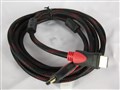 Кабель HDMI-HDMI V-1.4 1,8m 19PM/M OD-7.4mm 2 ферита, оплетка, Black/RED, коннектор RED/Black 