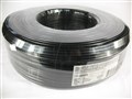 Кабель коаксиальный с питанием RG59 - 0,81мм.CU+2x0.5mm, CCA экран, 75 Ом, FPE, оболочка 6,91мм PVC, 100м черн