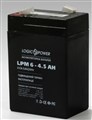 Аккумулятор 6V 4,5Ah LogicPower LPM 6-4.5 AH Аккумулятор LPM 6-4.5 AH. Номинальное напряжение 6V Максимальный ток заряда 1.8Аh Зарядное напряжение (буферный режим) 6.75-6.