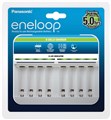 Зарядное устройство Panasonic BQ-CC63, AA/AAA, Eneloop ready, LED индикатор, 8 каналов, 1.2A, Blister, Black