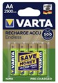 Аккумулятор AA/(HR6) Varta Endless R2U (56686), 2500mAh, LSD Ni-MH, блистер 4шт, цена за уп., China