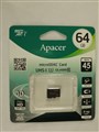 Micro SDXC 64 GB Apacer UHS-1 (AP64GMCSX10U1-RA) без адаптера 