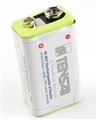 Аккумулятор 6F22/6LR61/6HR61 (крона), Tensai, 9.6V, 270mAh, OEM, Green
