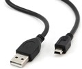 Кабель Mini USB2.0 5P/AM 1,5m с 2-я ферритовыми кольцами T-T Кабель Mini USB для зарядки смартфонов и подключения к компьютеру (Смартфоны, Фотоапораты, Плеера)