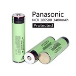 Аккумулятор 18650 Li-Ion Panasonic NCR18650B Protected, 3400mAh, 6.8A, 4.2/3.6/2.5V