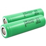 Аккумулятор 18650 Li-Ion Samsung INR18650-25R, 2500mAh, 20A, 4.2/3.6/2.5V, зеленые