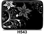 Чехол для планшета/нетбука 12.2' гламур HQ-Tech H543 'Абстракция цветы чб', неопреновый 30x23,5см