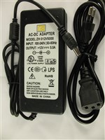Блок питания 12V 5А импульсный (60W) Yoso LX-1205000 штекер 5.5/2.5 + кабель питания 1,2m