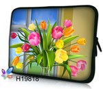 Чехол для планшета/нетбука 12.2' гламур HQ-Tech H818 'Тюльпаны', неопреновый 30x23,5см