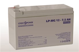 Аккумулятор мультигелевый 12V 7,5Ah LogicPower LP-MG 12-7,5