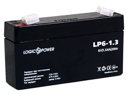 Аккумулятор 6V 1,3 Ah LogicPower LPM 6-1.3 AH
