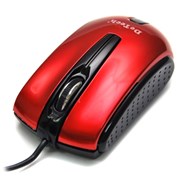 Мышь DeTech BT-2076 Rubber Shiny Red, USB