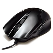 Мышь DeTech DE-5044G Rubber Shiny Black, USB