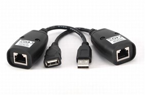 Удлинитель USB по витой паре RJ45  до 50м