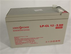 Аккумулятор гелевый 12V 9Ah LogicPower LP-GL 12-9