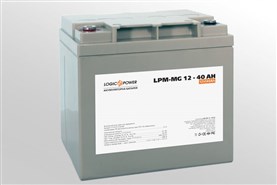 Аккумулятор мультигелевый 12V 40 Ah LogicPower LP-MG 12-40