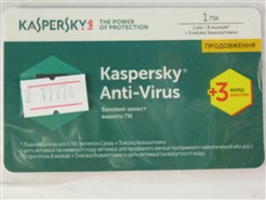 Kaspersky Anti-Virus 2017 Продление 1ПК 1год+3 мес (карточка) KL1171OOABR17