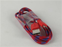 Кабель Micro USB2.0 5P/AM 1m Red+Blue(в оплетке)