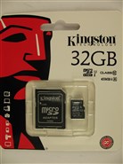 micro SD card 32Gb Kingstone UHC-I Class10 (SDC10G2/32GB) 45MB/s с адаптером SD