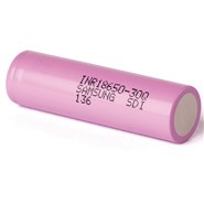 Аккумулятор 18650 Li-Ion Samsung INR18650-30Q, 3000mAh, 15A, 4.2/3.6/2.5V, розовый