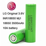 Аккумулятор 18650 Li-Ion LG INR18650MJ1, 3500mAh, 10A, 4.2/3.7/2.5V