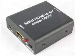 Конвертер HDMI (мама) на 3RCA (AV-выход - тюльпаны) с доп питанием