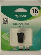 USB Flash Drive 16Gb Apacer AH116 black (AP16GAH116B-1) USB2.0