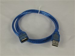 Удлинитель USB 2.0 1m AM/AF, Blue