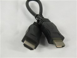 Кабель HDMI-HDMI V-1.4 0,27m 19PM/M OD-7.5mm Black (без оплетки)
