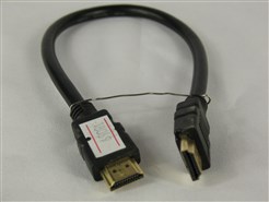 Кабель HDMI-HDMI V-1.4 0,3m 19PM/M OD-7.5mm Black (без оплетки)