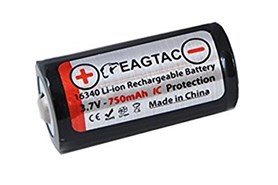 Аккумулятор 16340 Li-Ion EagTac CR123A Protected, 750mAh, 1.5A, Box