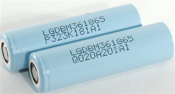 Аккумулятор 18650 Li-Ion LG LGDBM361865 (LG M36), 3450mAh, 10A, 4.2/3.63/2.5V, Cyan
