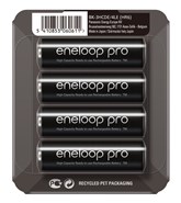 Аккумулятор AA/(HR6) Panasonic Eneloop Pro BK-3HCDE/4LE, 2500mAh, LSD Ni-MH, Sliding Pack 4шт, цена за уп, Japan ориг 100%