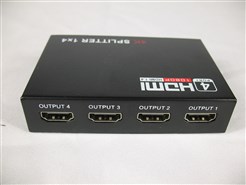 Сплиттер HDMI 1-вход, 4-выхода активный (v1,4,  4К, 1080р)+адаптер питания