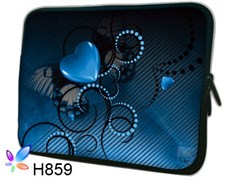 Чехол для планшета/нетбука 12.2 гламур HQ-Tech H859 Абстракция сердце, неопреновый 30x23,5см