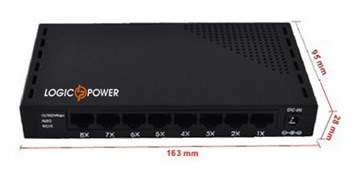 Switch 8port LogicPower LP-S508 10/100Mb (RTL8309)