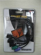 HUB USB 2.0 5 ports TD010 3-USB, 2-PS/2 port